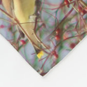 スギの羽ばたき自然模様 フリースブランケット (角)