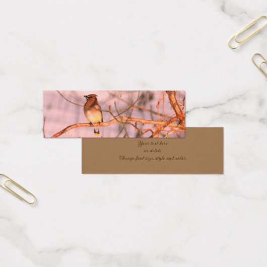 スギの羽ばたき鳥の自然ミニブックマーク (オフィス)