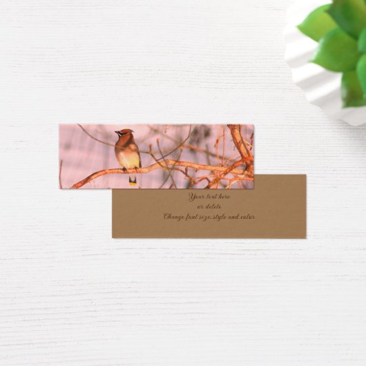 スギの羽ばたき鳥の自然ミニブックマーク (デスク)