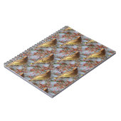 スギの羽ばたき鳥自然アートパターン ノートブック (左側)