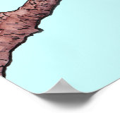 スギの羽ばたく鳥ポスター ポスター (角)