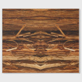 スギの質感のある木の樹皮の外観 ラッピングペーパー (フラット)