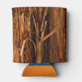 スギの質感のある木の樹皮の外観 缶クーラー (裏面)