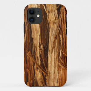 スギの質感のある木の樹皮の外観 iPhone 11 ケース
