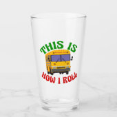 スクおもしろいールバスの運転手これが私のし転がたい タンブラーグラス (正面)