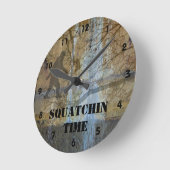 スクアチン時間 ラウンド壁時計 (傾斜)
