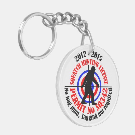 スクアッチ狩り許可 キーホルダー (正面左)