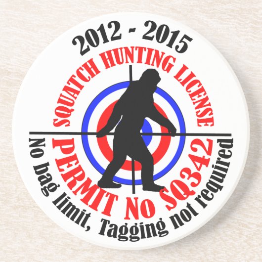 スクアッチ狩り許可 コースター (正面)