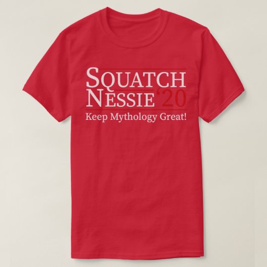 スクアッチ・ネッシーおもしろい20 2020年選挙 Tシャツ (デザイン正面)