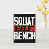 スクアットデッドリフトベンチ重量挙げパワーリフティングボー カード (黄色い花)