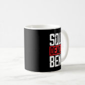 スクアットデッドリフトベンチ重量挙げパワーリフティングボー コーヒーマグカップ (正面右)