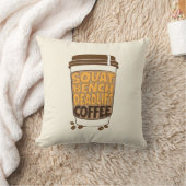 スクアットベンチデッドリフトとコーヒー クッション (ブランケット)