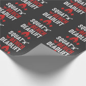 スクアットベンチデッドリフトジムトレーニングパワーリフティング ラッピングペーパー (角)