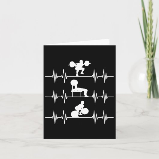 スクアットベンチデッドリフトハートビートパワーリフティング カード (正面)