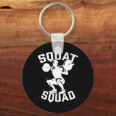 スクアット分隊トレーニングパートナーのトレーナーコーチBodybuil キーホルダー (正面)