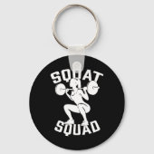 スクアット分隊トレーニングパートナーのトレーナーコーチBodybuil キーホルダー (正面)