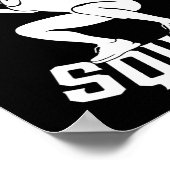 スクアット分隊トレーニングパートナーのトレーナーコーチBodybuil ポスター (角)