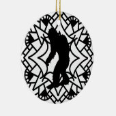 スクアッメリーチマスビッグフートクリスマス セラミックオーナメント (右)