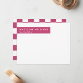 スクアミニマルースタイリッシュトレンディーモダンノートカード ノートカード (正面/裏面インサイチュ)