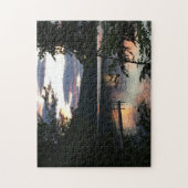 スクアムレイクサンライズニューハンプシャーツリーズ写真 ジグソーパズル (縦)