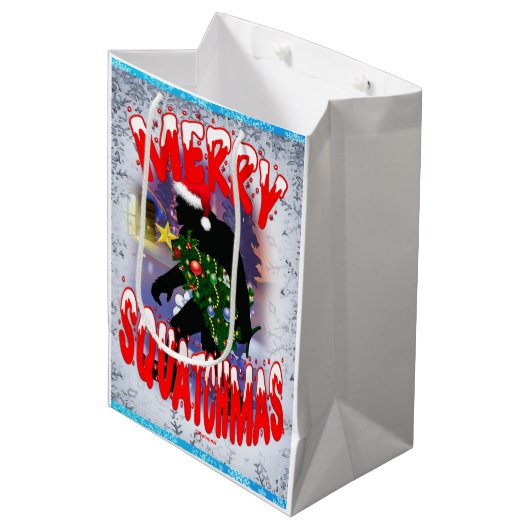 スクアメリーチマス ミディアムペーパーバッグ (正面アングル)