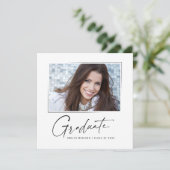 スクアモダンッミニマルクスクリプト大学院写真 案内状 (スタンド正面)