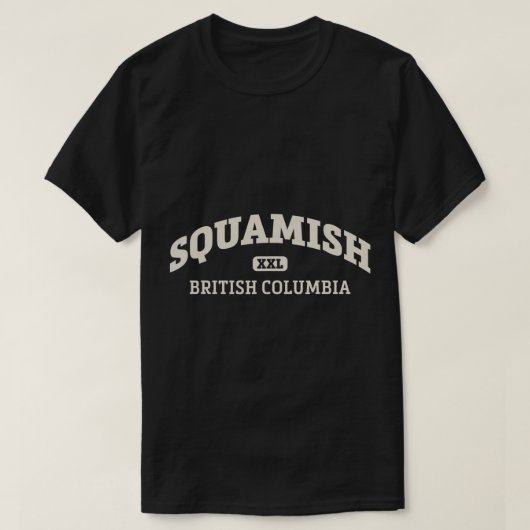 スクアーミッシュカレッジスタイルロック登山エリアデザイン Tシャツ (デザイン正面)
