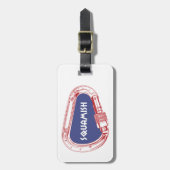 スクアーミッシュ登山カラビナー ラゲッジタグ (正面縦)