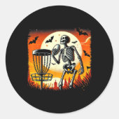 スクア用ディスクゴルフ用骨格ハロウィーンディスクゴルフ ラウンドシール (正面)