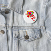 スクィグルハート。レインボーズ。 缶バッジ (インサイチュ)