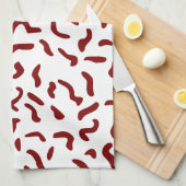 スクイグルパターンキッチンタオル キッチンタオル (四つ折り)