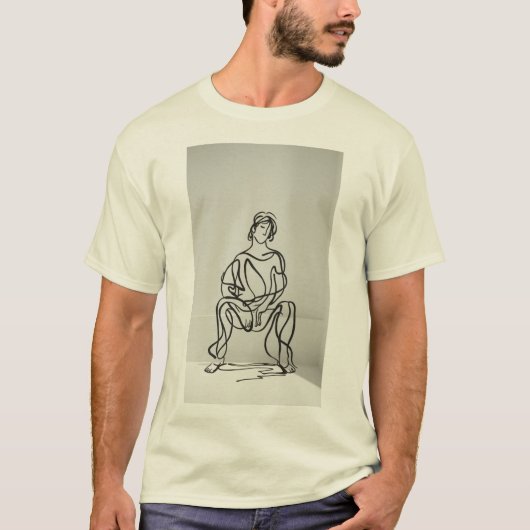 スクイグル座り姿Tシャツ Tシャツ (正面)