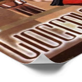 スクイシトイタリアン・チョコレートチョコレートウィメンズレッド ポスター (角)