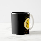 スクイズその日かわいい愛らしいかわいいレモンフードPu ツートーンマグカップ (正面右)