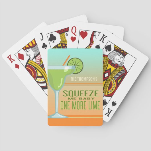 スクイズミーベビー1つ以上ライム | マルガリータカスタム トランプ (裏面)