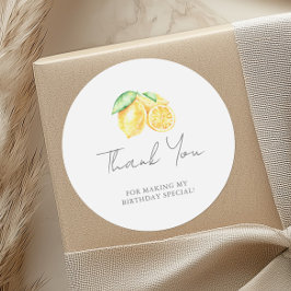 スクイズレモンシトラスベビーファースト誕生日 ラウンドシール