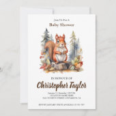 スクイレルベビーシャワー招待状 招待状 (正面)