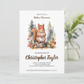 スクイレルベビーシャワー招待状 招待状 (スタンド正面)