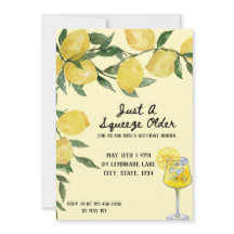 スクイーズの古い誕生日招待状