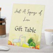 スクイーズオブラブレモネードレモンシトラスブライダルパーティ 台座サイン (インサイチュ)