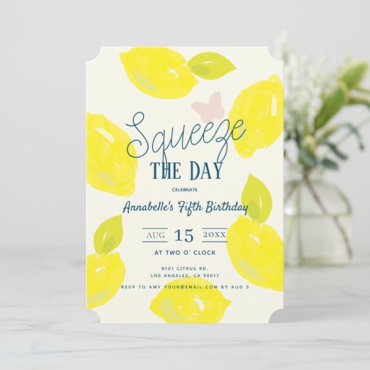 スクイーズザデイレモンシトラスガール誕生日 招待状 (スタンド正面)