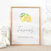 スクイーズレモンシトラスベビーファースト誕生日ウィズオン ポスター