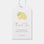 スクイーズレモンシトラスベビーファースト誕生日サンキューユナイテッド ギフトタグ (正面)