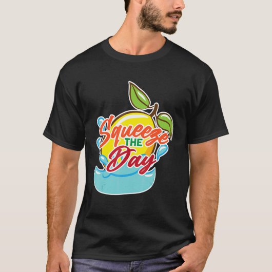 スクイーズ日レモネードスタンドジューススタンドレモナド Tシャツ (正面)