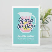 スクイーズ日レモネード誕生日パーティーの招待状 招待状 (スタンド正面)