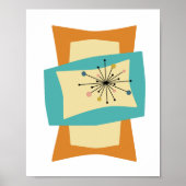 スクイーズ長方形ミッドセンチュリーモダンレトロポスター ポスター (正面)