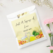 スクイーズ・オブ・ラブ レモンエード レモン 柑橘類 ブライダルパーティー フェイバーバッグ (封をした状態)