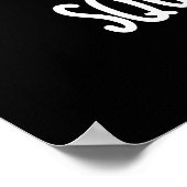 スクウェアおもしろいボーカドパンドダークブルー ポスター (角)