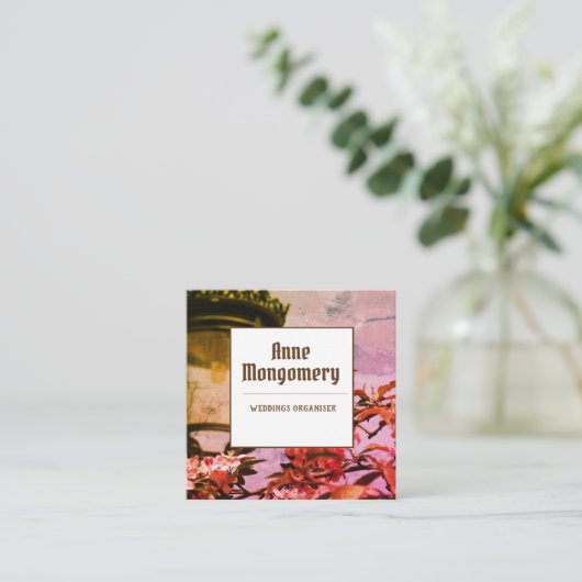 スクウェアエレガント名刺 スクエア名刺 (スタンド正面)