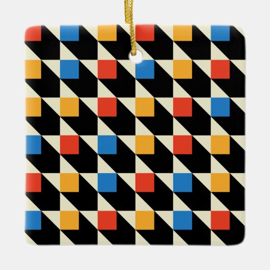 スクウェアカラフルオーナメント セラミックオーナメント (正面)